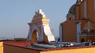 Vista desde la iglesia: Santuario de la Virgen de los Remedios,Cholula, Puebla.