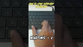 How to open clipboard in windows #wisdomtechnical #tech #laptop #pc #windows #shorts