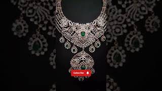 stunning bridal daimond replica silver set💥👌🔥😍#viral#925 silver#randomjewcollections #viral#ytshorts