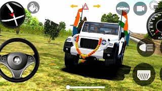 Dollar (Song) Modified Mahindra White Thar 😈||  Indian Car Simulator 3D || Android Gameplay ||