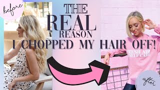 The REAL Reason I Chopped My Hair Off! + Easy Ways to Style A Bob Haircut