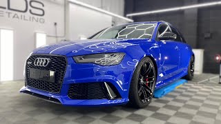 Nogaro Blue Audi RS6 C7 | Paint Correction & Ceramic Coating