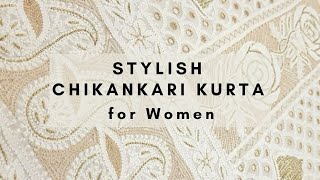 stylish chikankari kurta for women order now/-//Akanksha Creation//