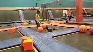 Sky zone trampoline rashaad first birthday