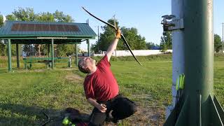 Pole archery,kinda of asmr, at least ment to be relaxing planting of arrows in wet soil. cheers .