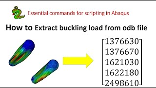 Extracting buckling load/eigenvalue from odb file by python scripting in Abaqus