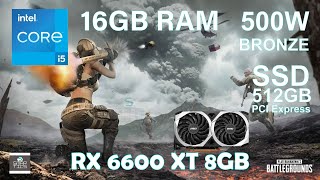 PUBG RX 6600 XT 8GB DIRECTX 12 CALIDAD ULTRA Y ALTA