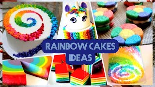 130 RAINBOW CAKE IDEAS | BEST RAINBOW BIRTHDAY CAKE | COOL RAINBOW CAKE IDEAS