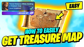 How to EASILY Travel Distance While Holding a TREASURE MAP & How to Get one - Fortnite Pirates Quest