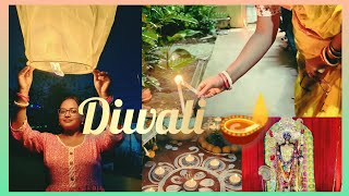 Diwali 2k24 ❤️🤗 || Biyer por prothom Diwali o Kalipujo 🪔