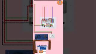 Inverter wiring connection diagram #shorts #wiring #tips #electricalvideos #electrical