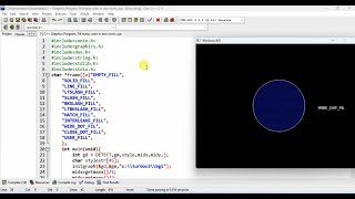 C++ Graphics Program, Fill many color in one circle.