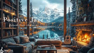 Positive Christmas Jazz Music In Lakeside 🎄 Smooth Christmas Morning Jazz for Relax, Study, Work