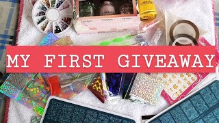 MY FIRST GIVEAWAY 🎉🎊🎁/CLOSED