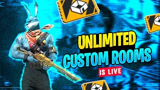 Free Fire Live Telugu - Unlimited Custom Rooms Live - Free Fire Max Live || #Freefire