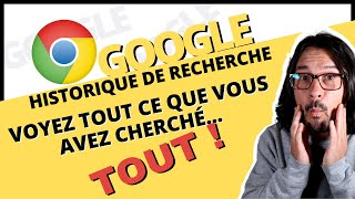 VOIR et EFFACER votre historique de recherche Google 😳😱