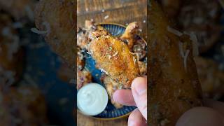 How to make Garlic Parmesan chicken wings! #foodshorts