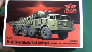 Zil-135 9T452 Reloader Truck for Uragan ARMADA HOBBY scale model