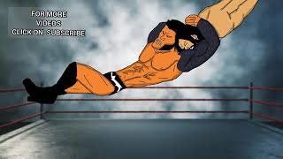 WWE:RANDY ORTON VS AJ STYLE#cartoon (BEST R.K.O EVER)