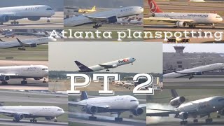 PLANESPOTTING HEAVYS AT ATLANTA | B777 A330 767 DC10 A350...