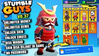 STUMBLE GUYS MOD APK V0.37 TERBARU 2022 | SKIN ALL UNLOCK & UNLIMITED MONEY