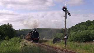 BR Standard Class 4 Tank No.80136  southbound from Levisham [NYMR 2017]