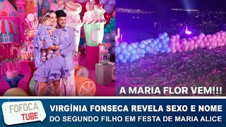 Virginia Fonseca revela sexo e nome do segundo bebê em festa da Maria Alice