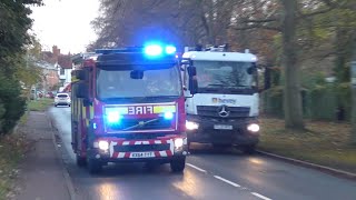 Suffolk Fire & Rescue Service - Clare C/WrT Responding to Thatch Fire