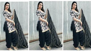 Beautiful punjabi suit design for girls///most stylish & new punjabi suit///patiala shalwar suit...