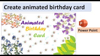 Create animated birthday card