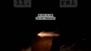 @ABsuppressor A-10 5.56 flash test; 11.5” barrel with M193. Pretty good! #flash #sparks #shorts