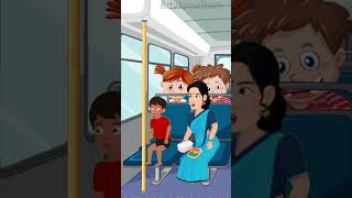 सुबह-सुबह बस से जा रहा था funny jokes #comedyshorts #cartoon