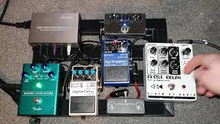 Creating Sonic Mayhem With Death By Audio Ghost Delay, Boss SY1, Boss DD8, Fuzz, Fender Marine layer