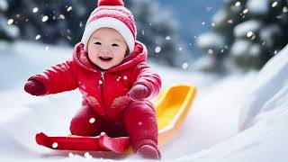 Children's Song: Skiing with Baby on the Mountain #kidsvideo #kidsongs #kids