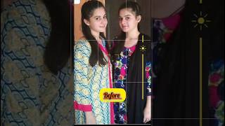 Aiman khan and Minal khan |  before and after | pakistani 🇵🇰 celebrities | #shorts#viral#fashion