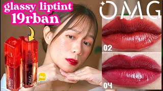 REVIEW OMG OH MY GLAM GLASSY LIP TINT PIGMENTED DI BIBIR GELAP, MURMER 20RB-AN, TAHAN LAMA?