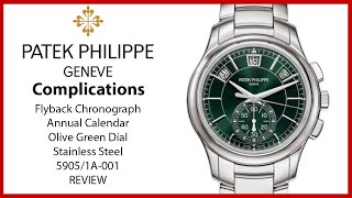 Patek Philippe Complications Chronograph Annual Calendar Olive Green Dial 5905/1A-001 - REVIEW