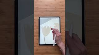 Procreate art🌿 #art #artshorts #arttutorial #easyart #procreate #shorts #create #flowers #fyp #fun