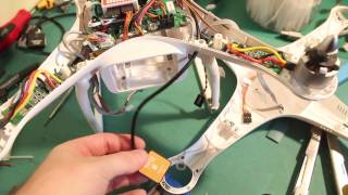 Phantom 1 into Phantom 2 shell - Using a NAZA v2 LED