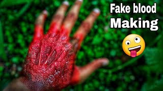 Fake blood making malayalam | easy and simple | fake blood making at home ..