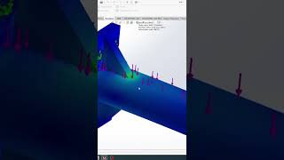 cantilever beam simulation #solidworks #3d #cadsoftware #design #solidworksdrawing #cad