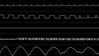 The Sunposters - "TEL TEL Stadium/ＴＥＬ・ＴＥＬスタジアム (FC) - Title Theme" (2A03) [Oscilloscope View]