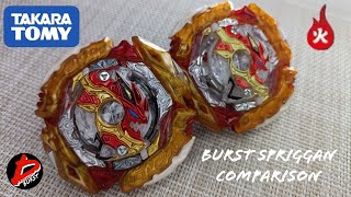 Burst Spriggan Comparison Takara Tomy vs Flame Brand | Beyblade Burst BU Comparison