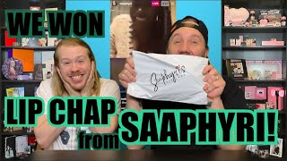 We won LIP CHAP from SAAPHYRI!