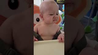 Hilarious reaction of a baby tasting a food for the first time | Tiktok funny #shorts