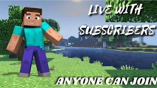 Minecraft Live Stream||Playing With Subscriber||Come And Play With Us||#LiveInsaan