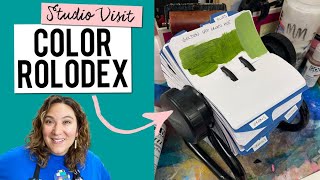 Working Artist Vlog 19: Check out my Color Rolodex for Paint Swatching!