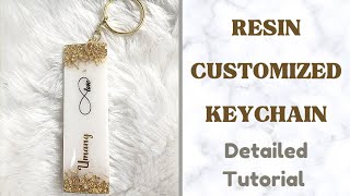 Resin Customized Keychain ✨🤍 | Detailed Tutorial ✨