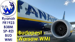 ✈ Ryanair - Turbulence Day - Budapest to Warsaw Modlin - Boeing 737 MAX 8-200 - SP-RZI