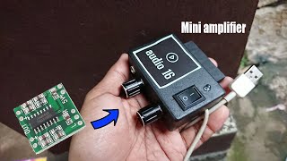 How to make amplifier mini pam 8403 with box x1 pvc